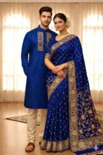 Sharee Panjabi Couple Dress with Blouse Piece - Image 3