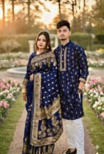 Sharee Panjabi Couple Dress with Blouse Piece - Image 2