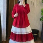 Trendy Ladies Tops and Skirt Set