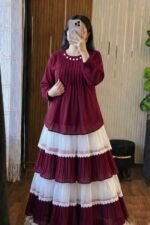 Trendy Ladies Tops and Skirt Set - Image 5