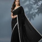Georgette Sharee with Blouse Piece