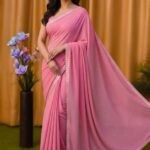 Georgette Sharee with Blouse Piece