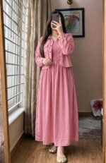 Georgette Two Piece Gown Set - Image 4