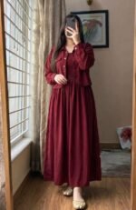 Georgette Two Piece Gown Set - Image 2
