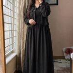 Georgette Two Piece Gown Set