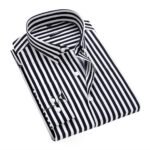 Men's Long Sleeve Stripe Print Shirt - Image 2