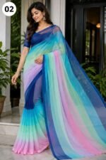 Rongdhonu Georgette saree - Image 3
