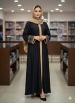 Sneha Embroidery Borka with Hijab - Image 3