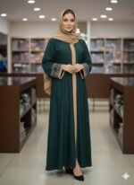 Sneha Embroidery Borka with Hijab - Image 2