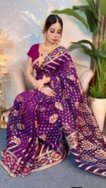 Virul Jamdani Saree with Blause pcs - Image 2