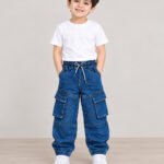 Boys Denim Baggy Joggers Pant 2-12Y