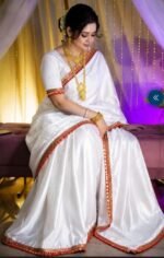 Indian Tuba Lama Silk saree - Image 2